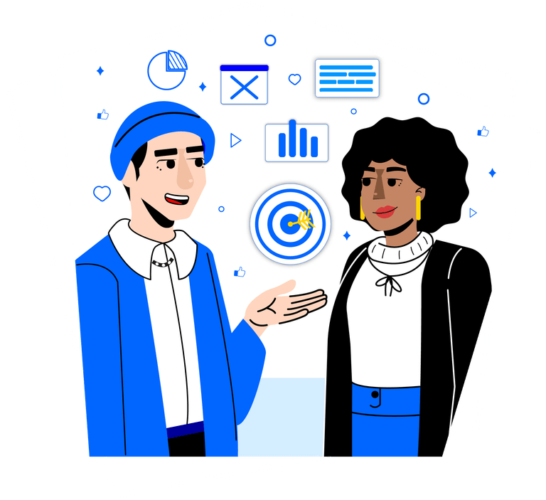 Ilustração de homem negro utilizando notebook do Apto