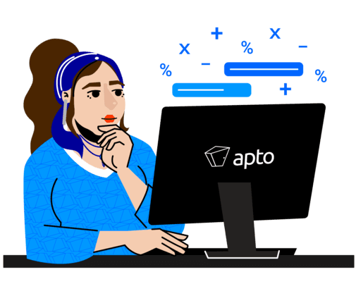 Ilustração de uma pessoa usando o computador Ilustração de uma pessoa usando o computador